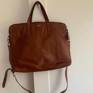 Fossil Leather Briefcase